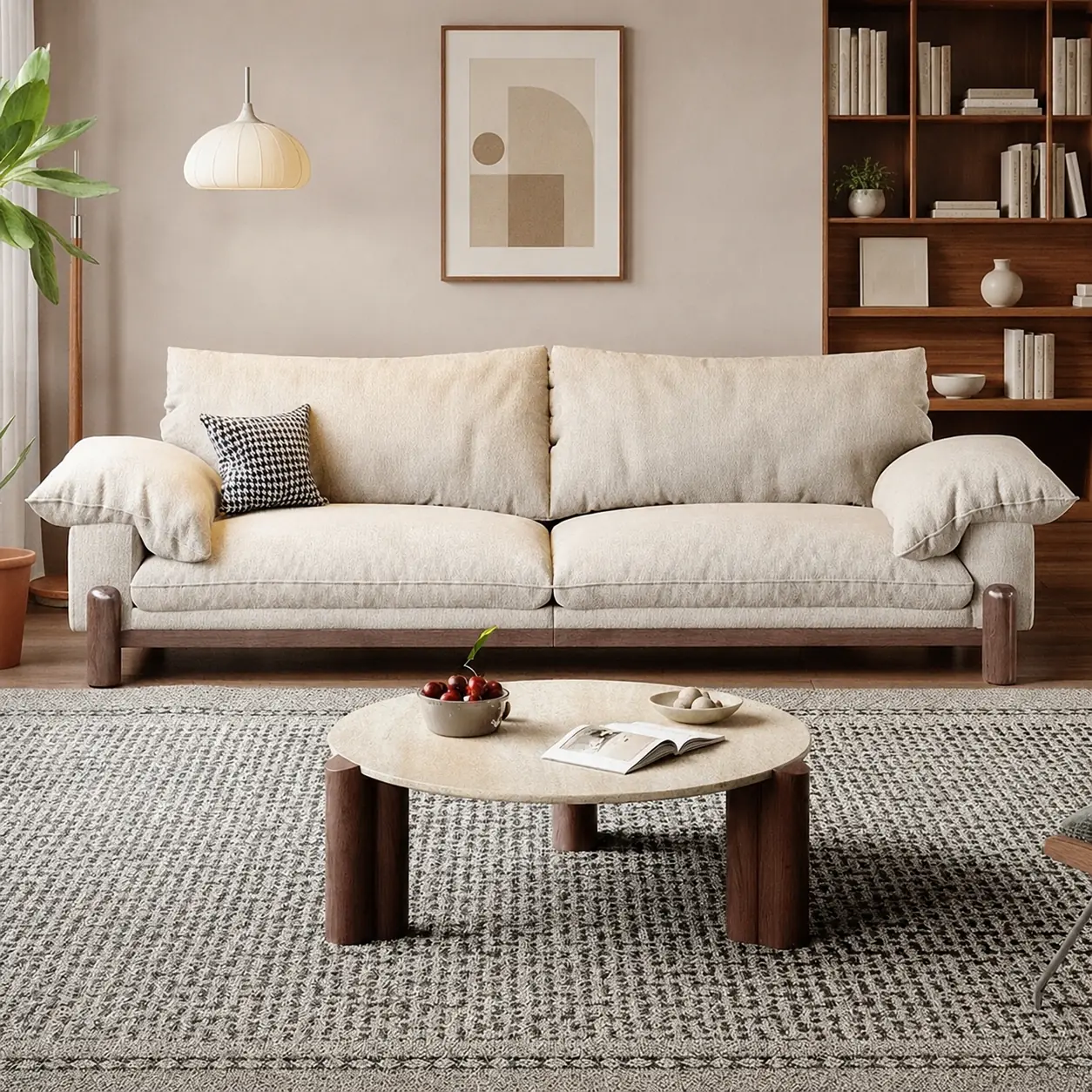 Cloud-Inspired Linen Sofa
