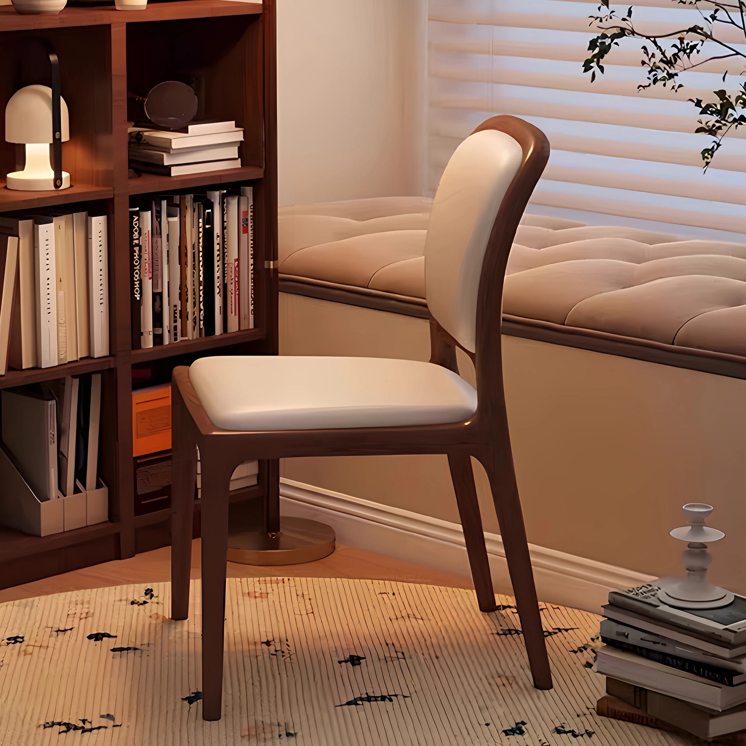 Solid Wood Upholstered Dining Chair