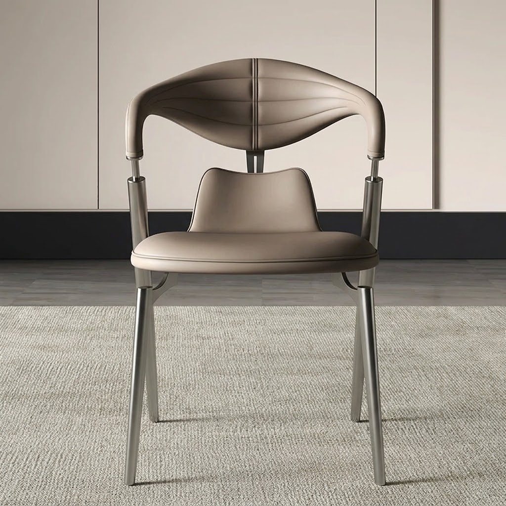 Minimalist Leather Dining Chair